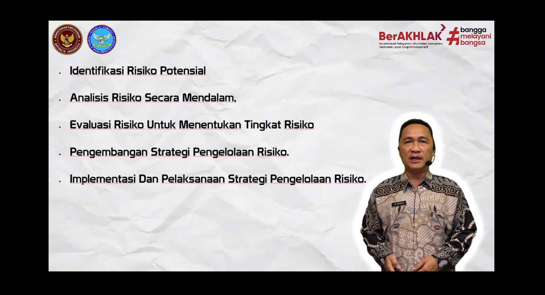 Implementasi Tindakan Pencegahan Risiko