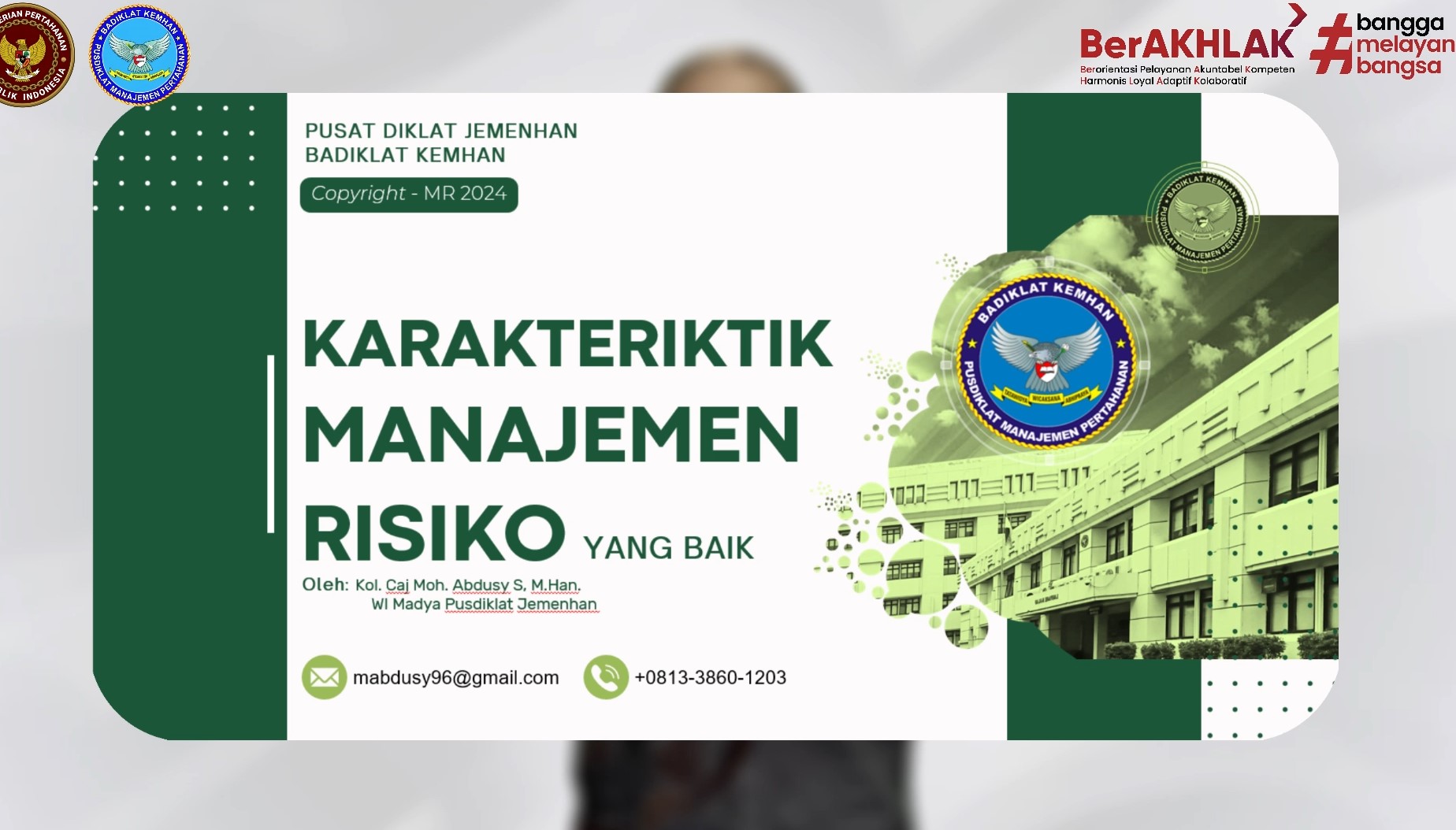 Karakteristik Manajemen Risiko Yang Baik