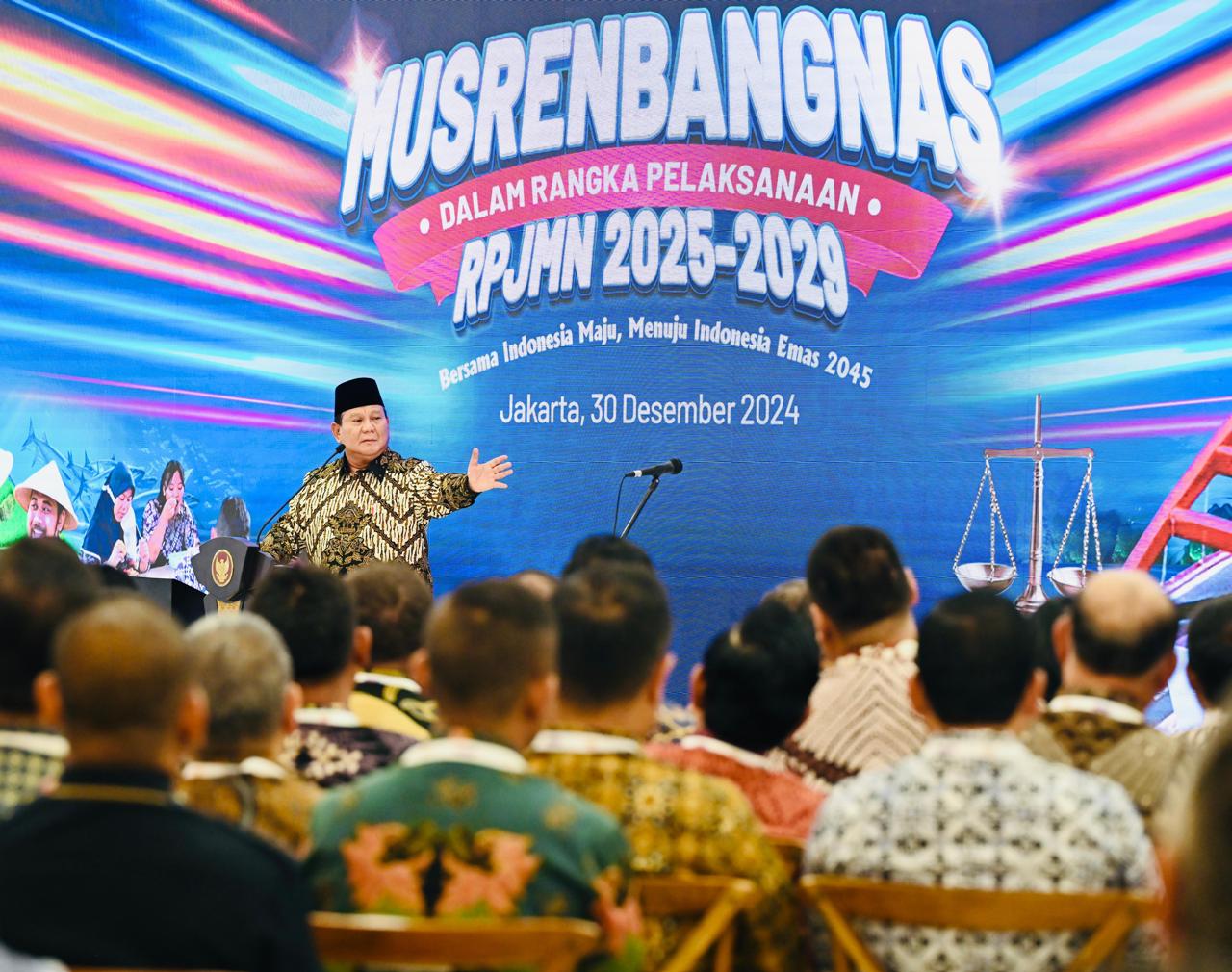 Menhan Sjafrie Hadiri Musrenbangnas RPJMN 2025-2029, Presiden Tegaskan Ekonomi Pancasila